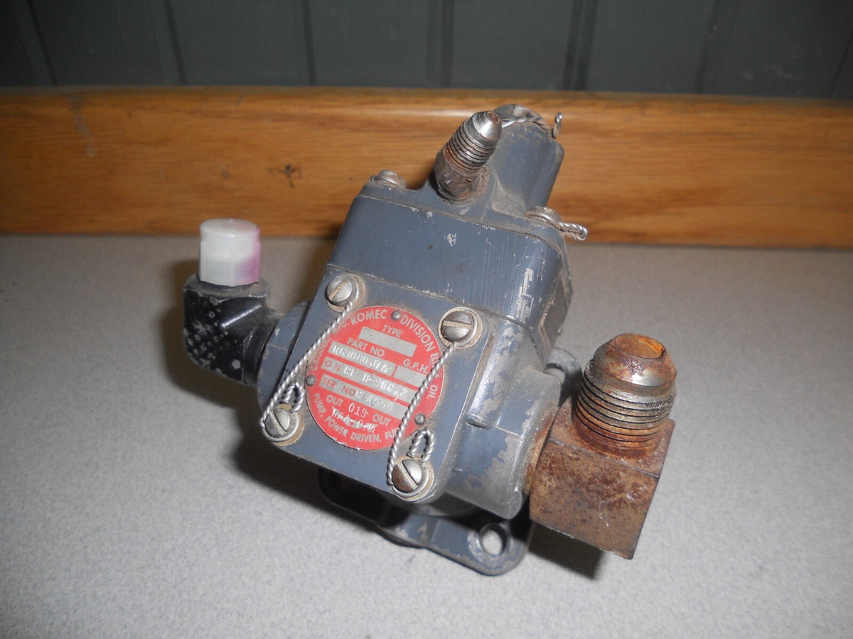 Romec RG9080 J7A fuel pump with label