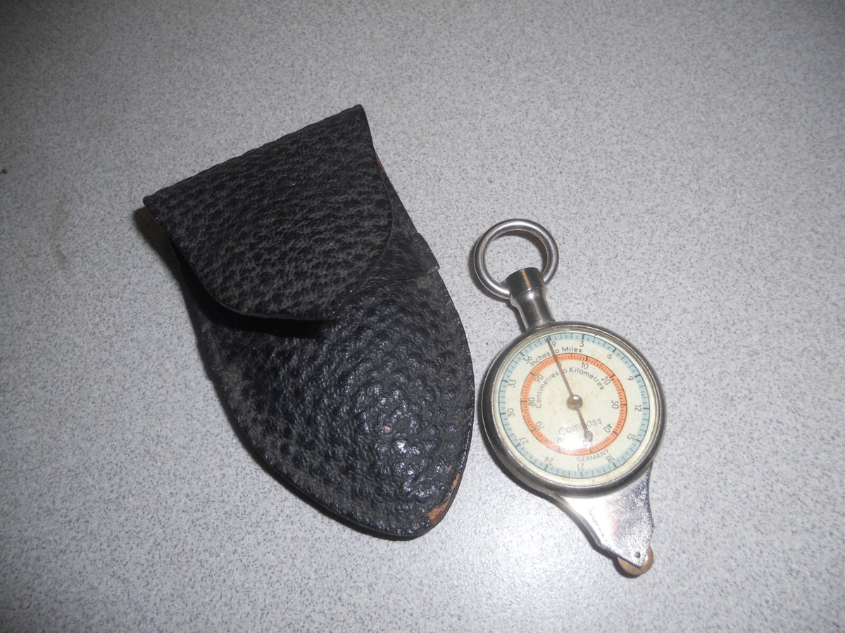 Vintage German Aviation Chart Measuring Tool — Used, Set of 2