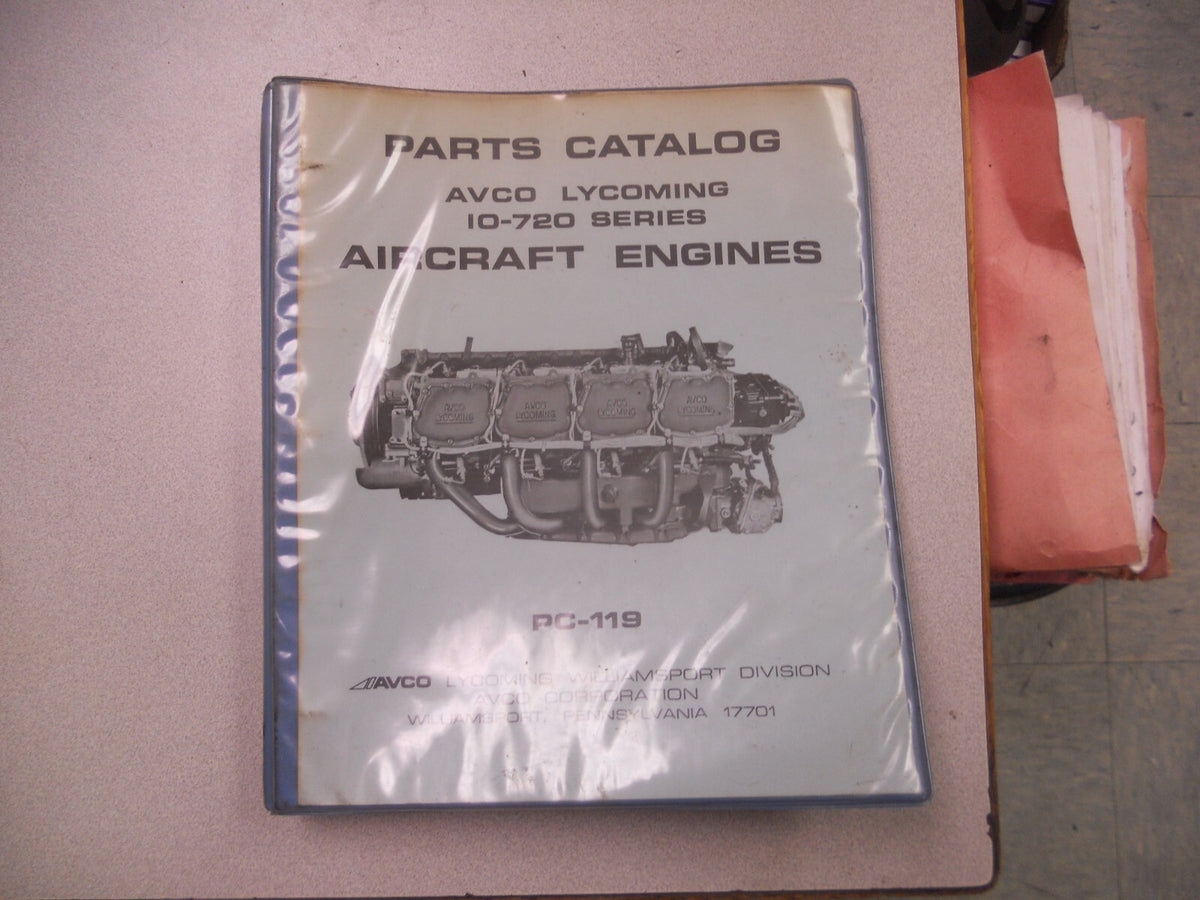 Lycoming IO-720 Series Parts Catalog (PC119) — Used