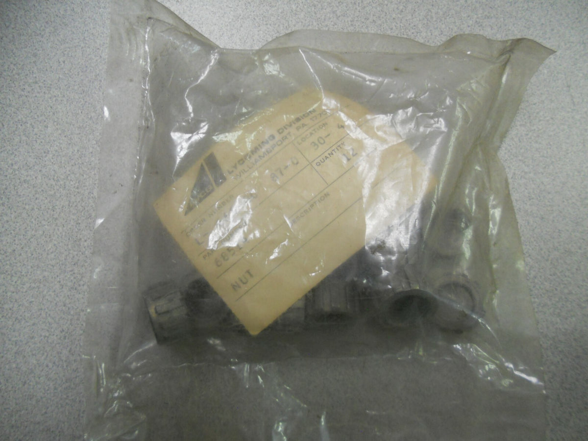 Lycoming Nut, p/n 68514 — New Old Stock