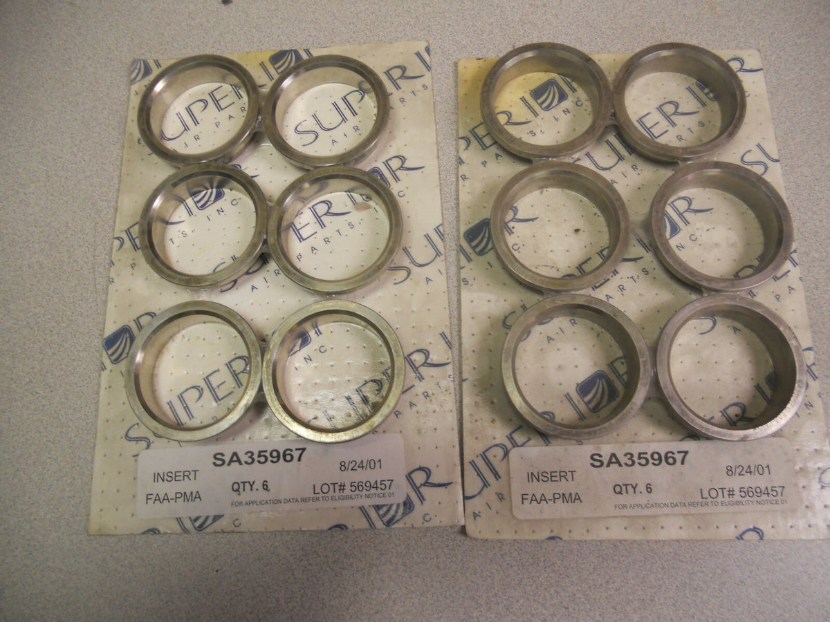 Superior valve inserts set of 6, p/n SA35967