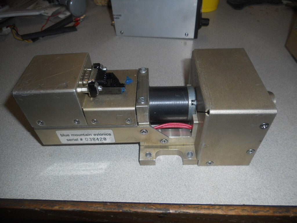 Blue Mountain autopilot servo with exposed motor