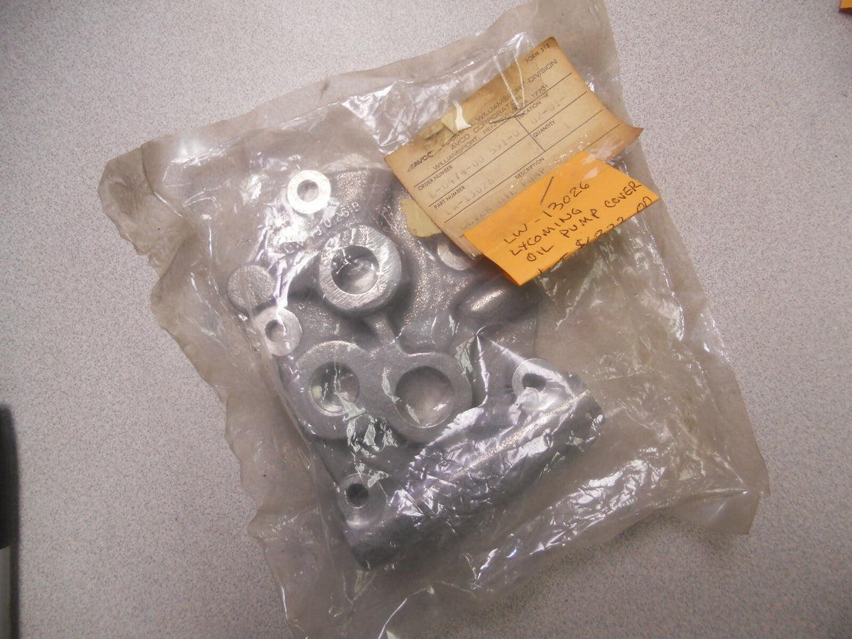 Lycoming Oil Pump Cover, p/n LW-13026 — New Old Stock