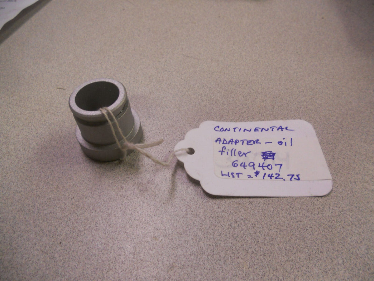 Continental Oil Filler Adapter, p/n 649407 — New