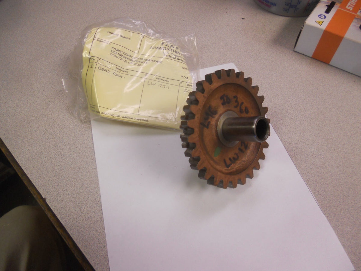 Lycoming IO-360 Idler Gear, p/n LW12711 — Used, Yellow Tag